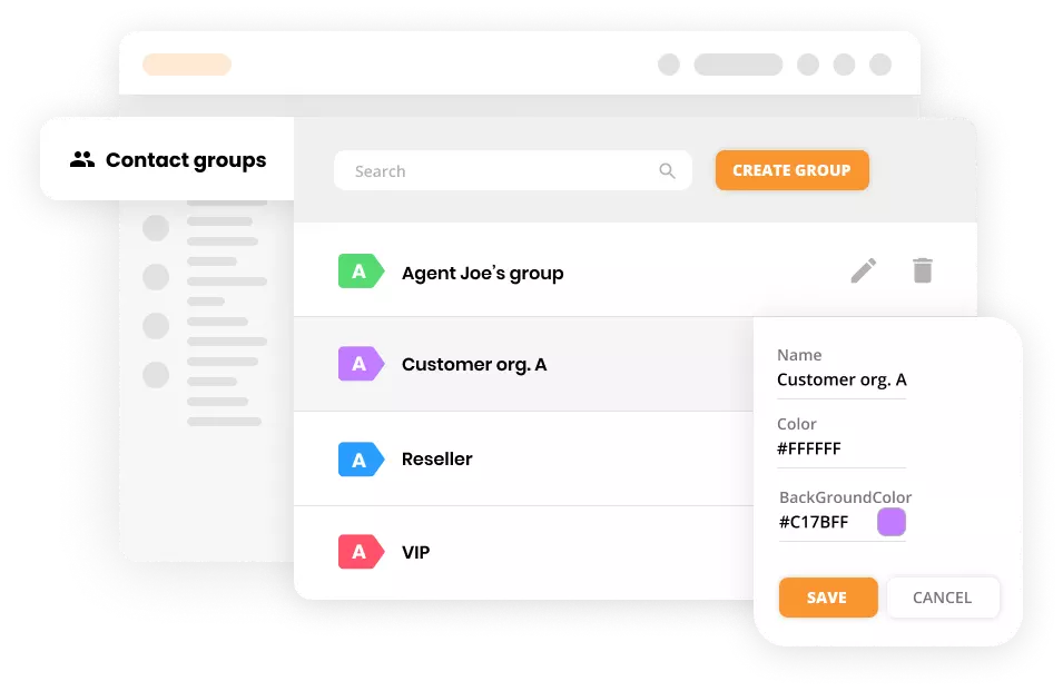Mockup đính kèm vé LiveAgent