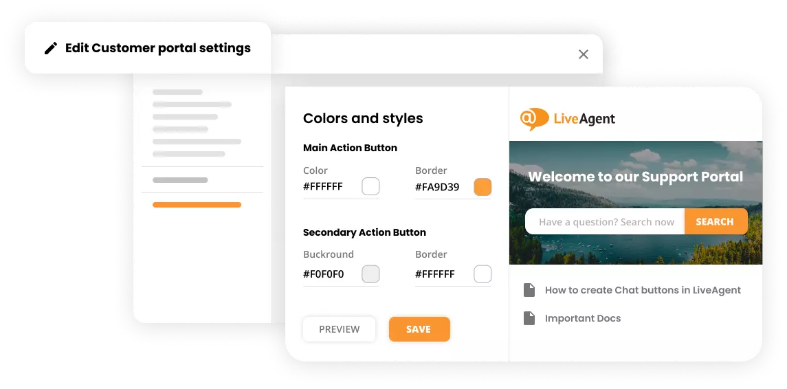 Kho kiến thức với thương hiệu tùy chỉnh