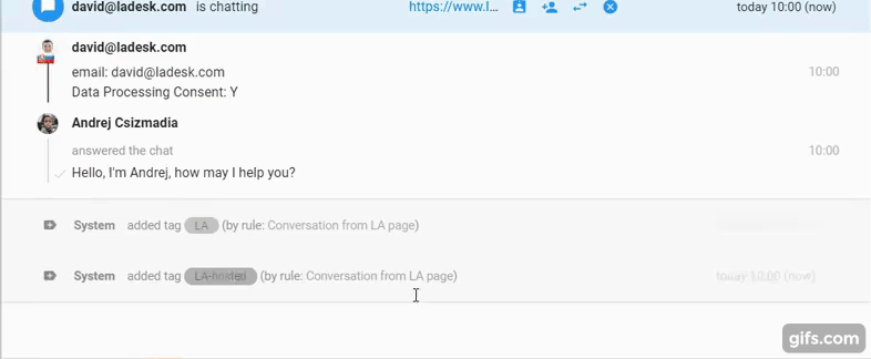 Ví dụ xem gõ phím theo thời gian thực