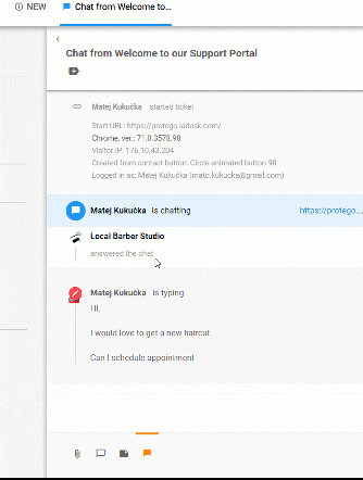 Tính năng xem gõ phím thời gian thực