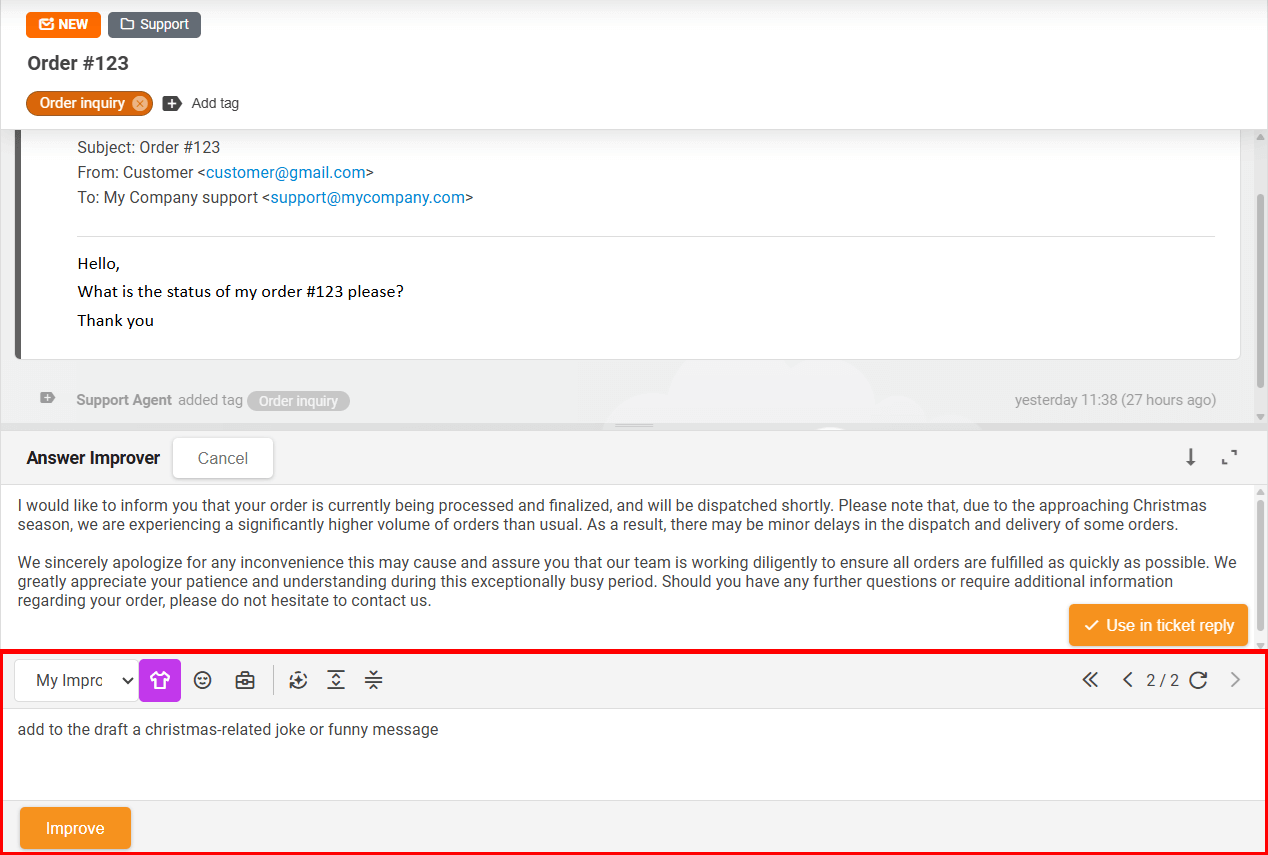 Chatbot AI của LiveAgent