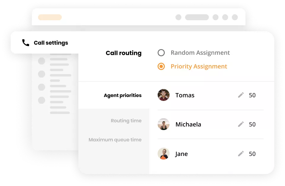 Call routing in LiveAgent