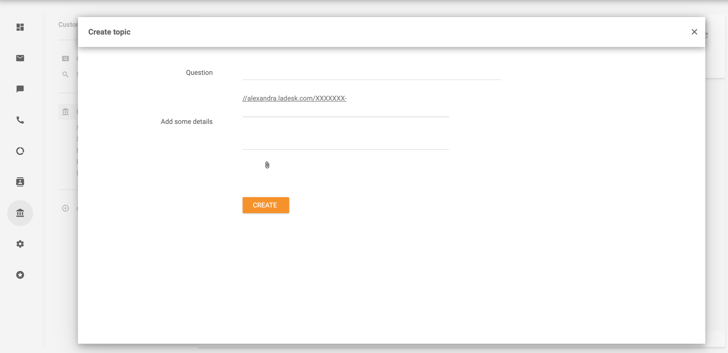 Tạo chủ đề trong diễn đàn khách hàng