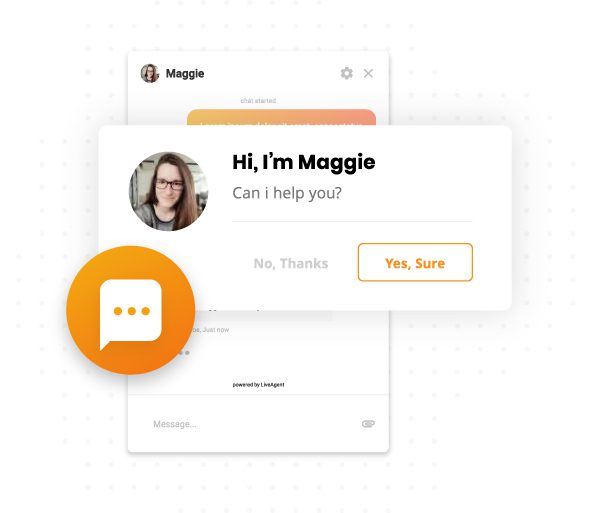Lời mời trò chuyện chủ động của LiveAgent