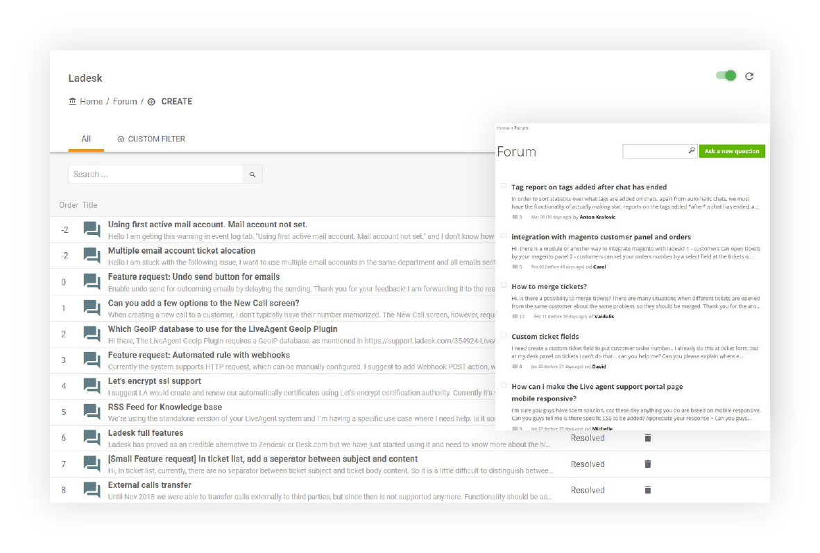 Diễn đàn - LiveAgent