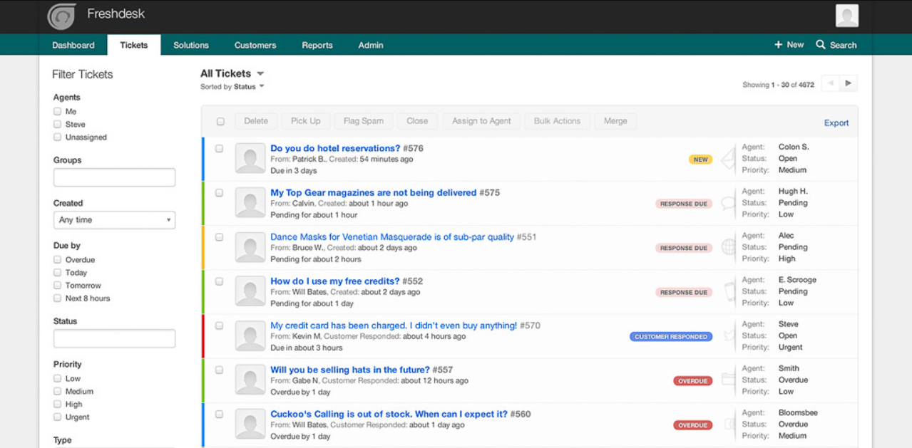 Hoạt động vé Freshdesk
