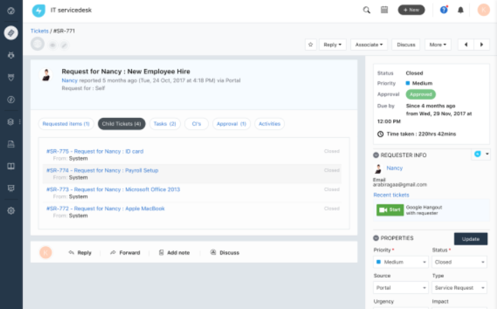 Phần mềm hệ thống ticketing Freshservice