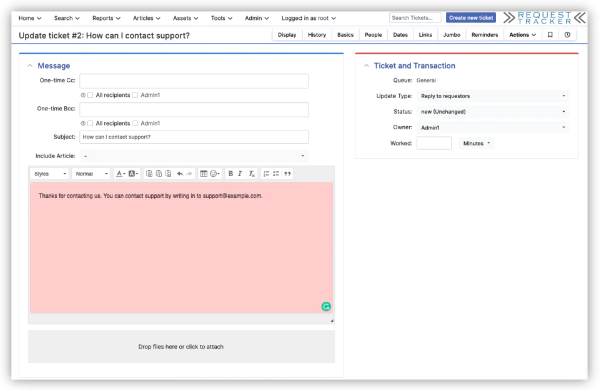 Request Tracker Hệ thống ticketing mã nguồn mở