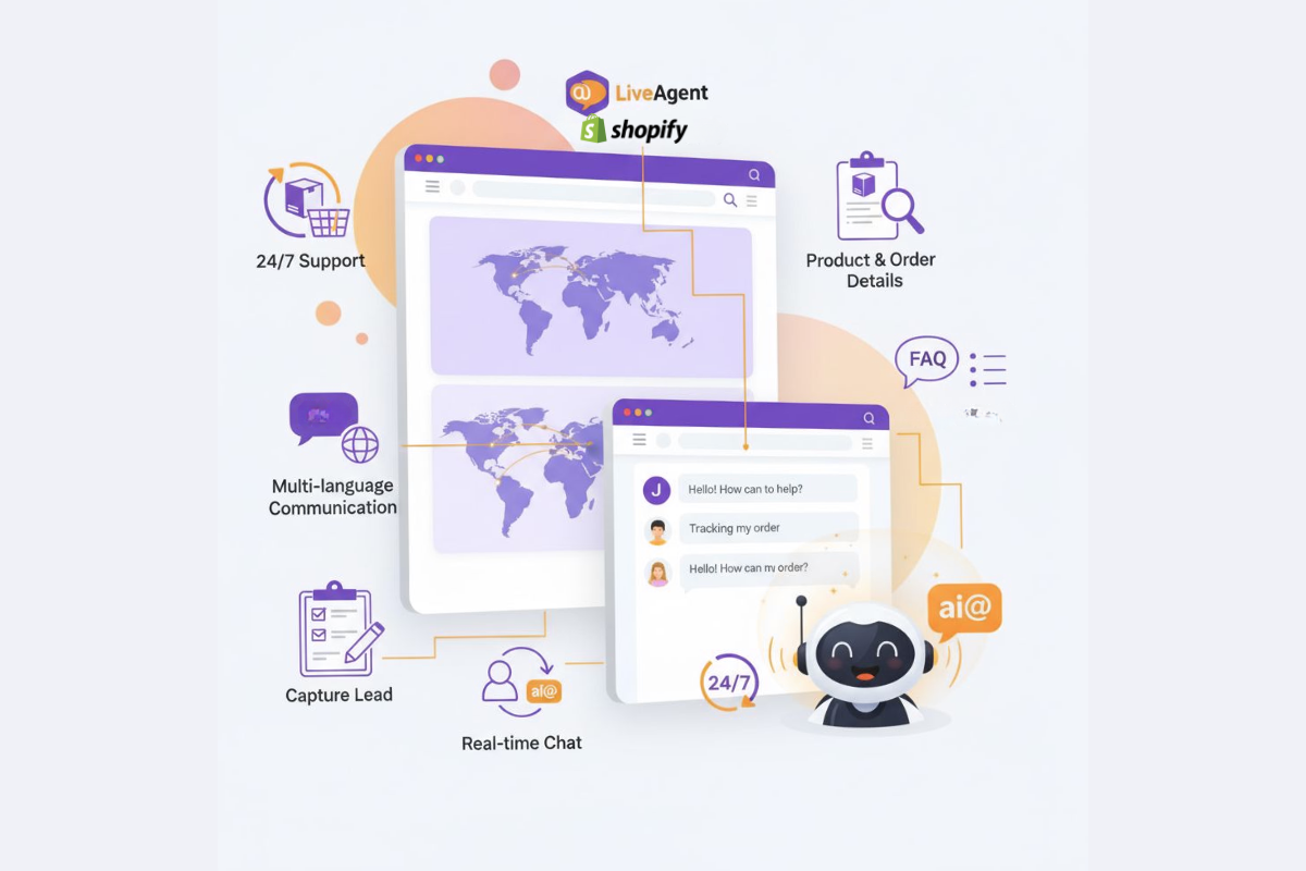 Tích hợp Shopify với Chatbot AI của LiveAgent
