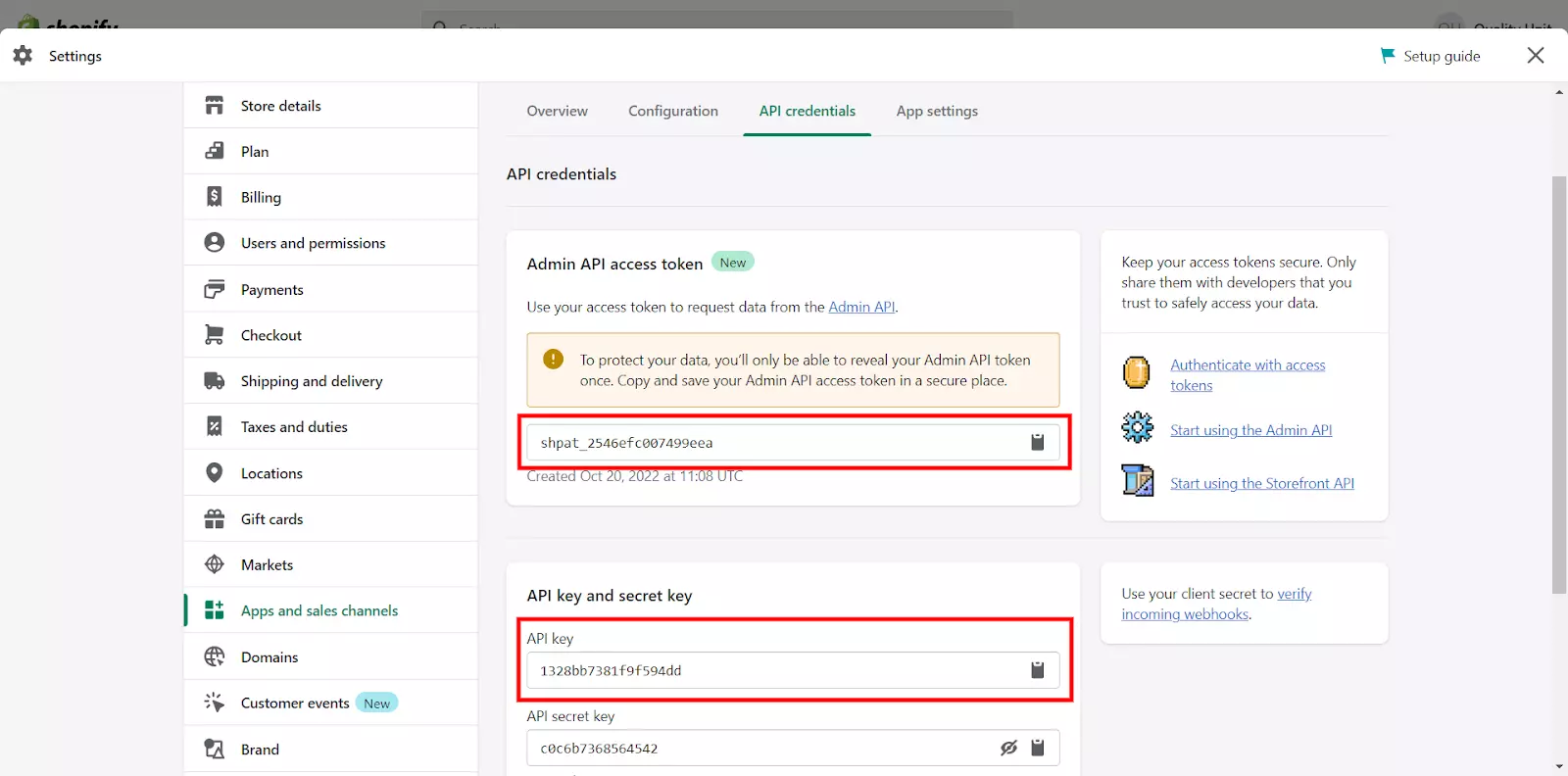 Truy cập mã và khóa API để cấu hình plugin trong LiveAgent