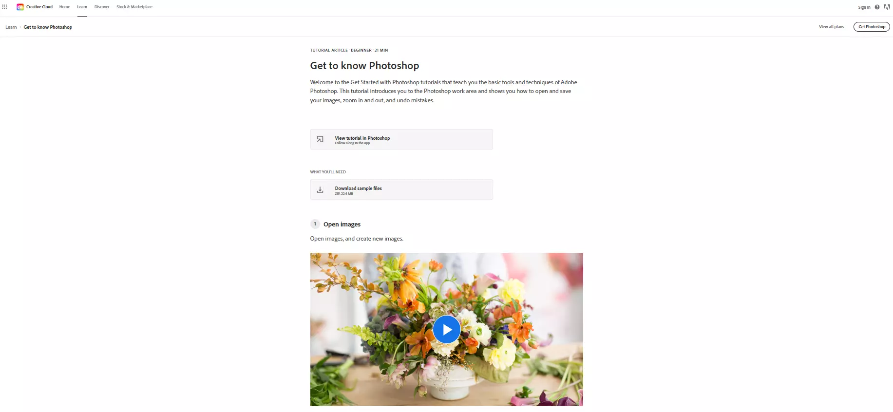 Adobe Photoshop tutorial
