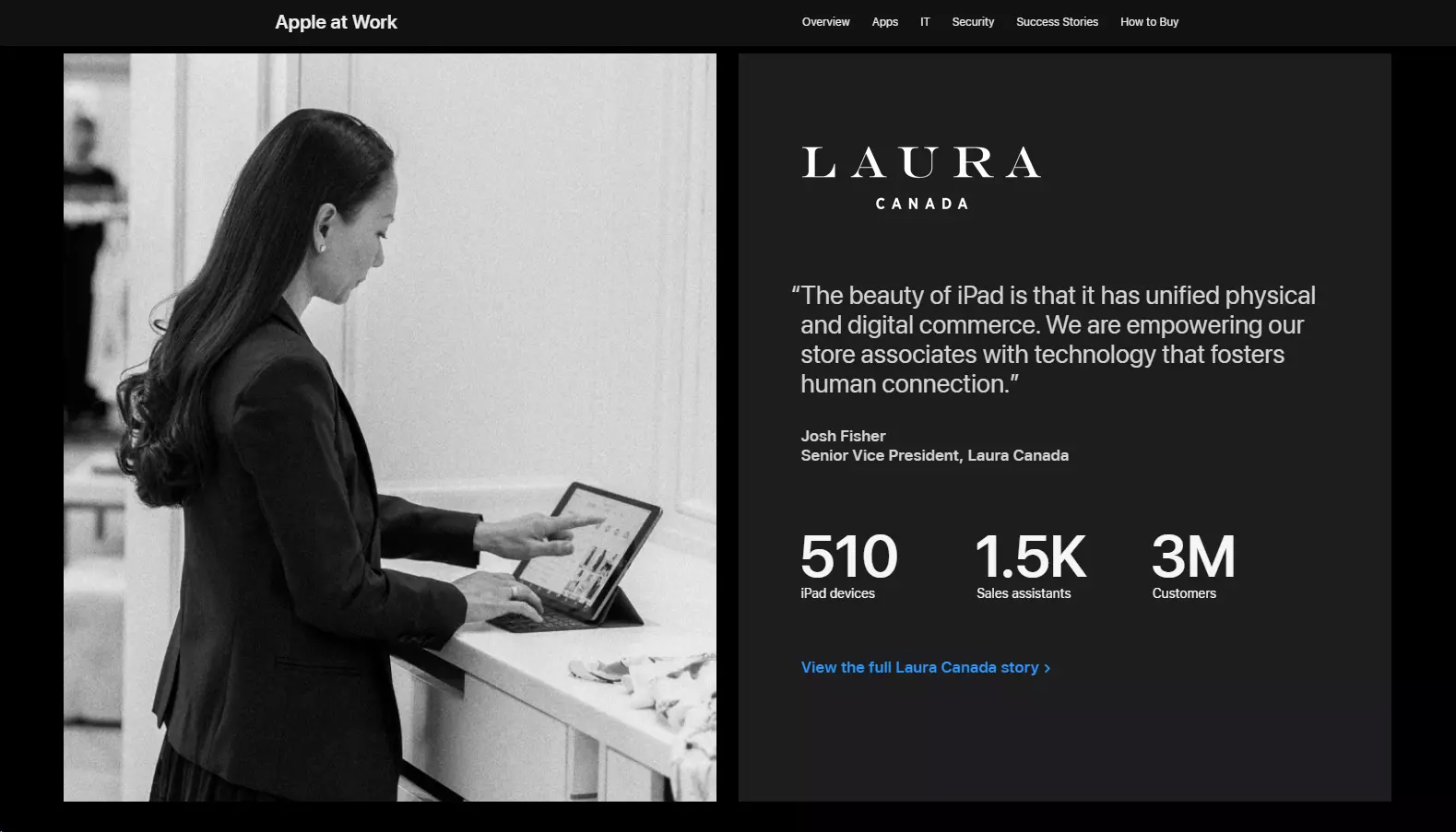 Apple duy trì các mục tiêu dịch vụ khách hàng của mình bằng cách cung cấp các sản phẩm chất lượng cao và các giải pháp được cá nhân hóa