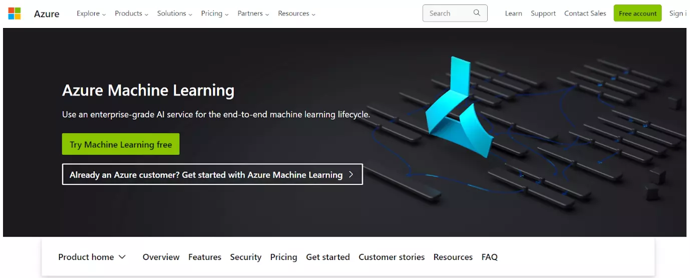 Trang chủ Azure Machine Learning Studio