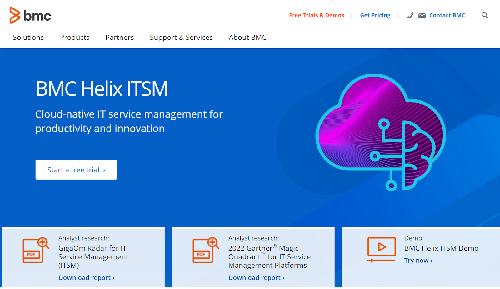 Trang chủ BMC Helix ITSM - Giải pháp thay thế Spiceworks cho quản lý dịch vụ CNTT và năng suất
