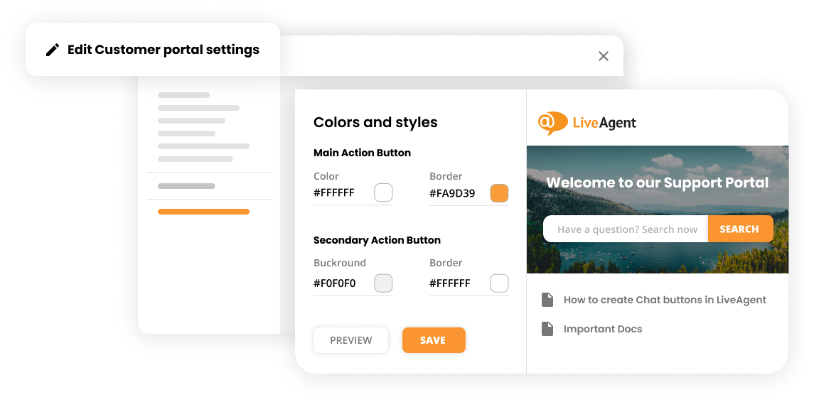 Tùy chỉnh cơ sở kiến thức trong phần mềm cổng thông tin khách hàng - LiveAgent