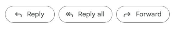 Nút Trả lời, Trả lời tất cả và Chuyển tiếp trong Gmail