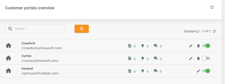 LiveAgent - Sửa lỗi lưới trong cổng khách hàng
