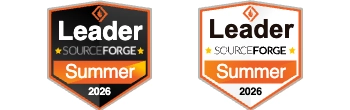 Huy hiệu Người dẫn đầu Mùa hè 2026 của LiveAgent từ SourceForge