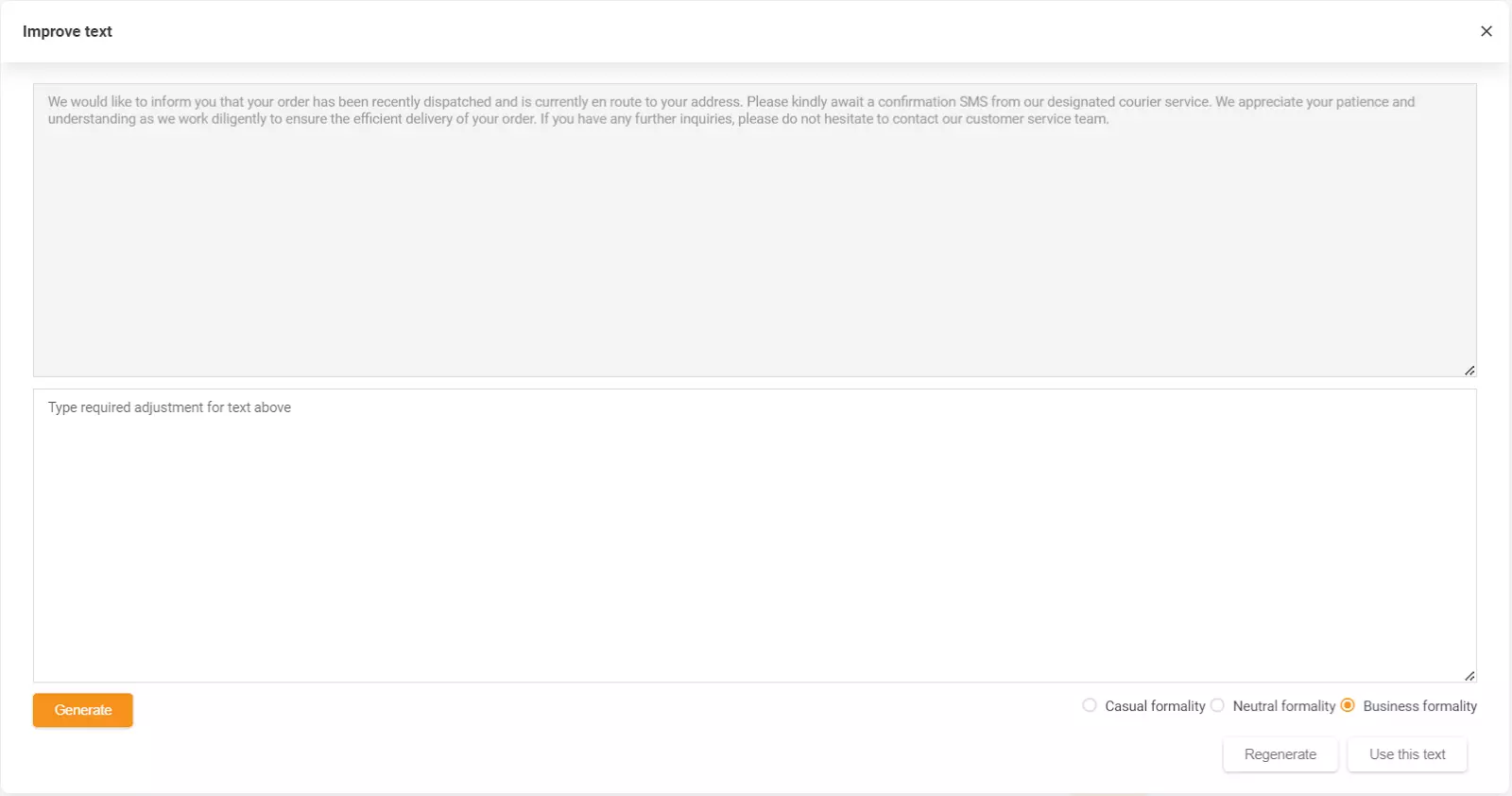 Ảnh chụp màn hình hiển thị tính năng Trợ lý trả lời AI của LiveAgent