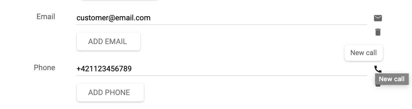 Gọi khách hàng hoặc tạo vé trực tiếp từ màn hình chỉnh sửa