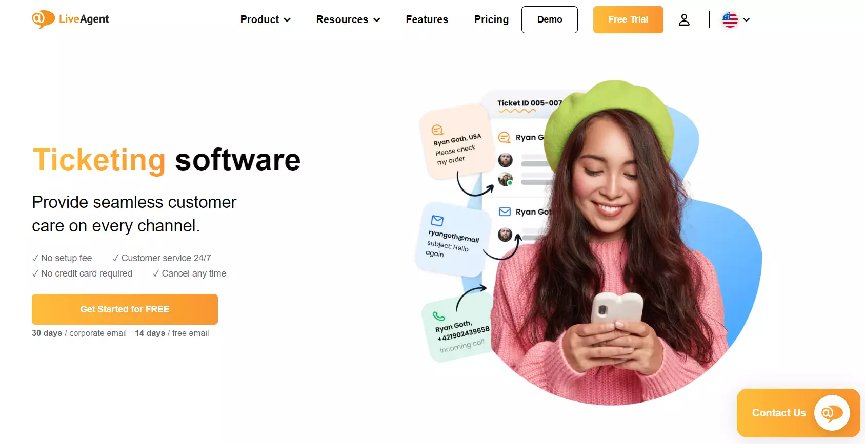 Hệ thống ticketing và quản lý email của LiveAgent