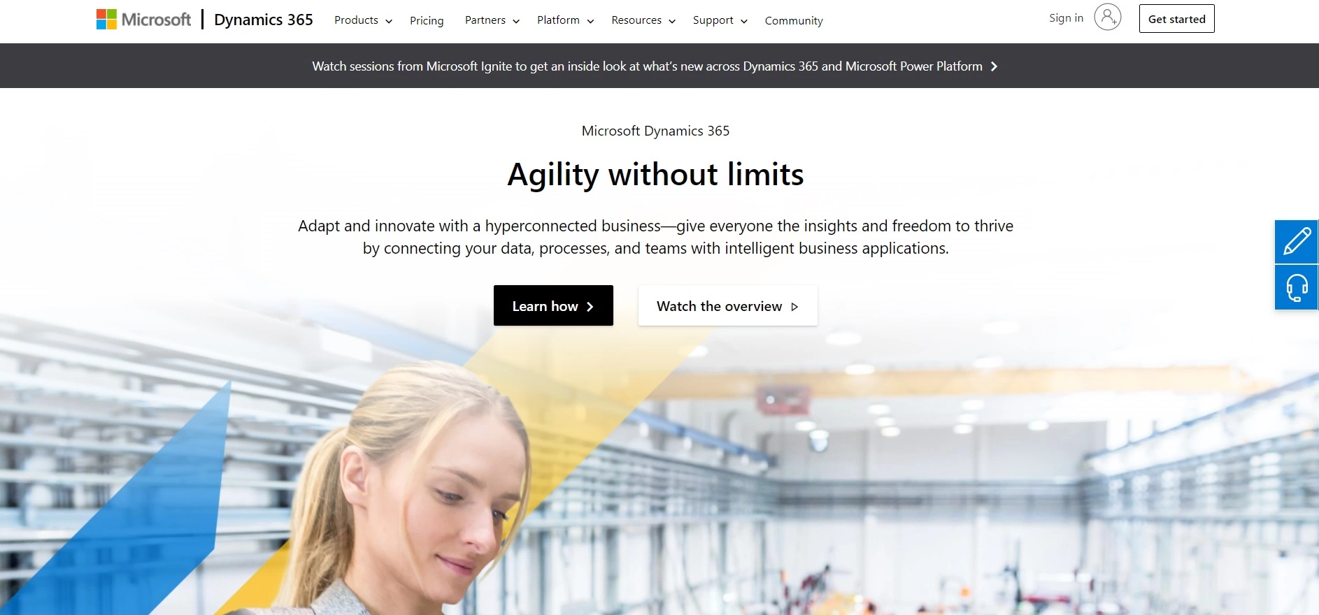 Trang chủ Microsoft Dynamics 365