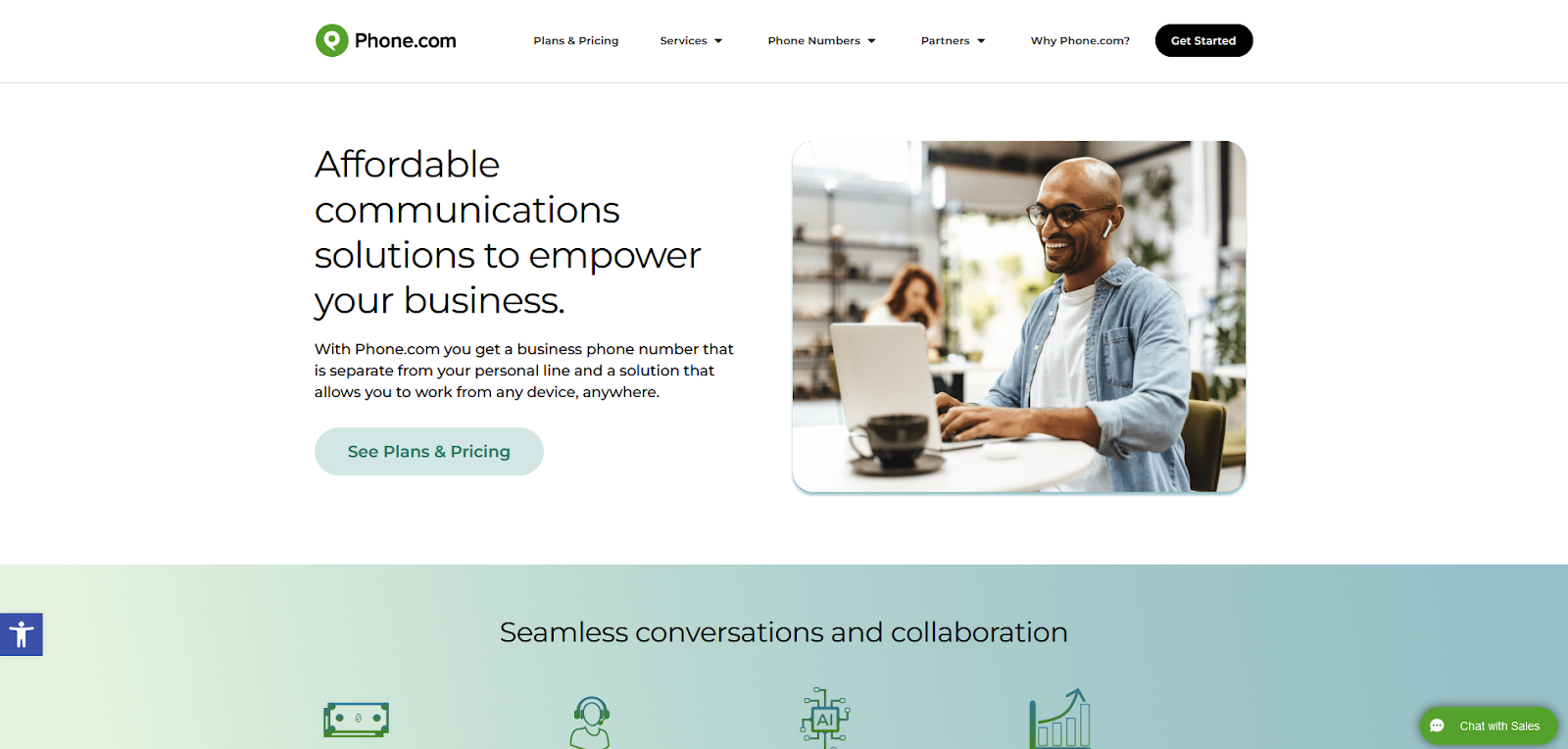 Trang chủ phần mềm trung tâm cuộc gọi Phone.com