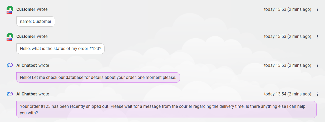 Giao diện trò chuyện phương tiện truyền thông xã hội và chatbot
