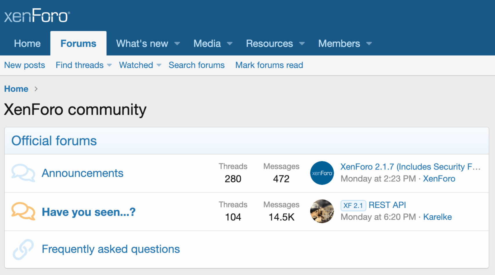 Phần mềm nền tảng cộng đồng XenForo