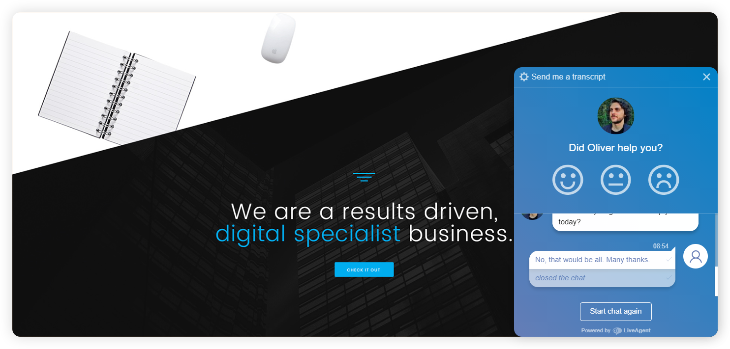 Ví dụ về cửa sổ xếp hạng đại lý doanh nghiệp