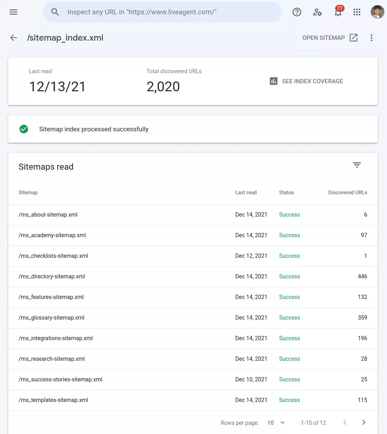 Thêm tất cả các sơ đồ trang web của bạn