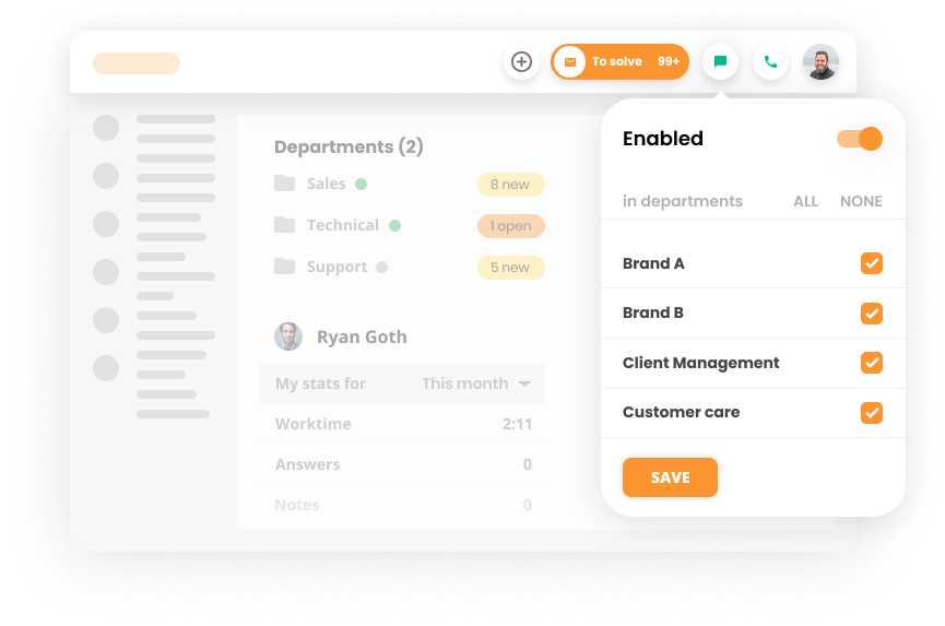 Tính năng phân phối trò chuyện trong phần mềm trò chuyện trực tiếp - LiveAgent