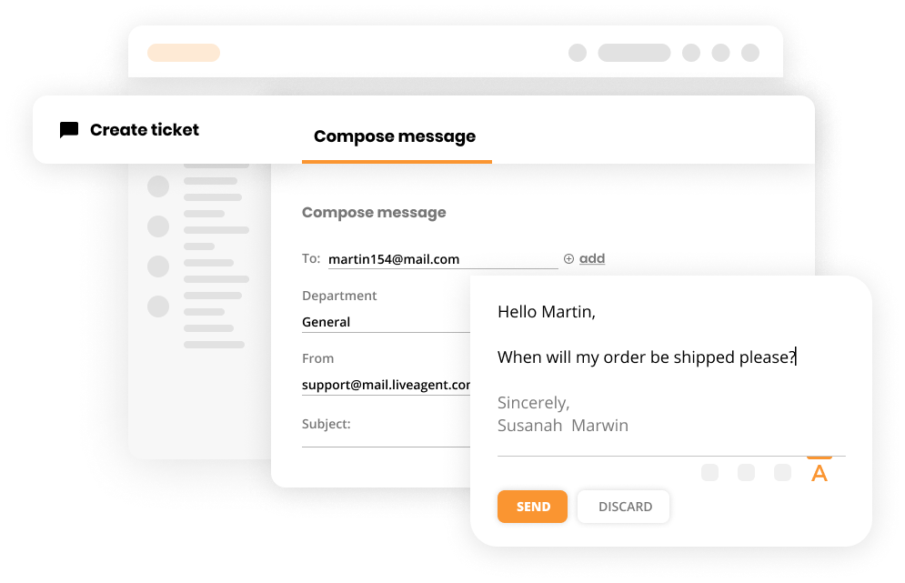Tạo một vé trong phần mềm Help desk - LiveAgent