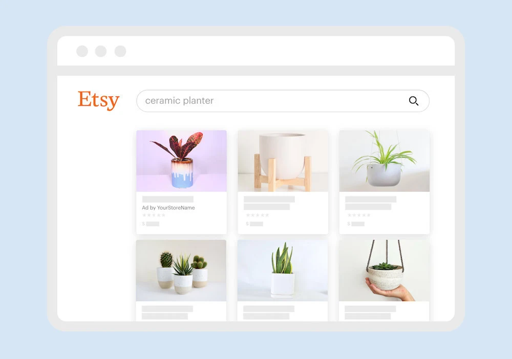 Ví dụ quảng cáo Etsy