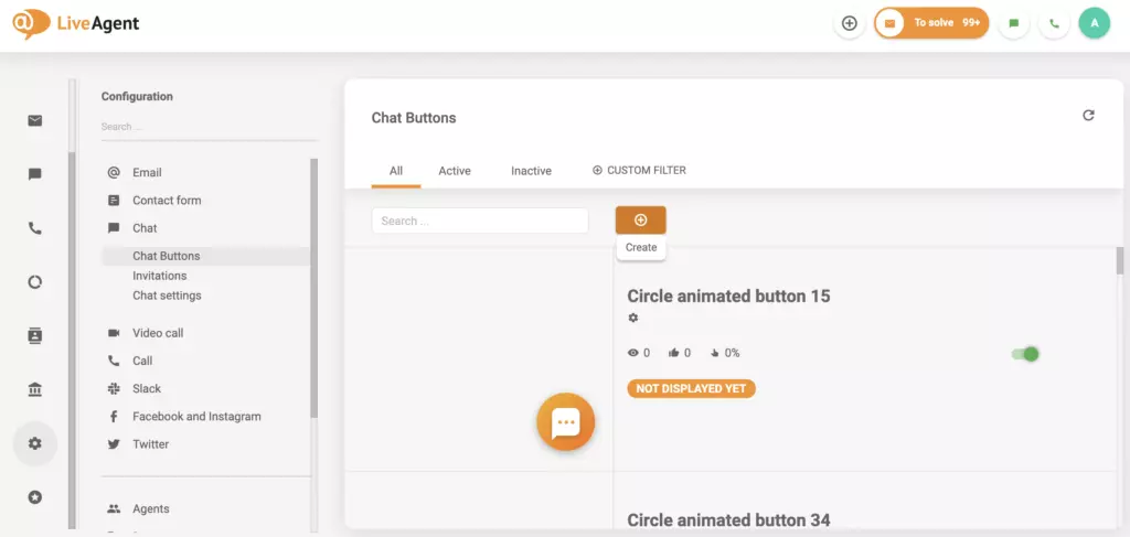Cài đặt phần trò chuyện của LiveAgent