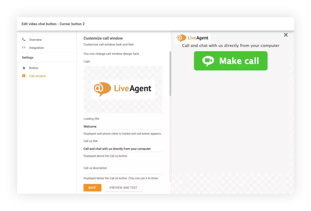 Cài đặt nút video chat trong LiveAgent