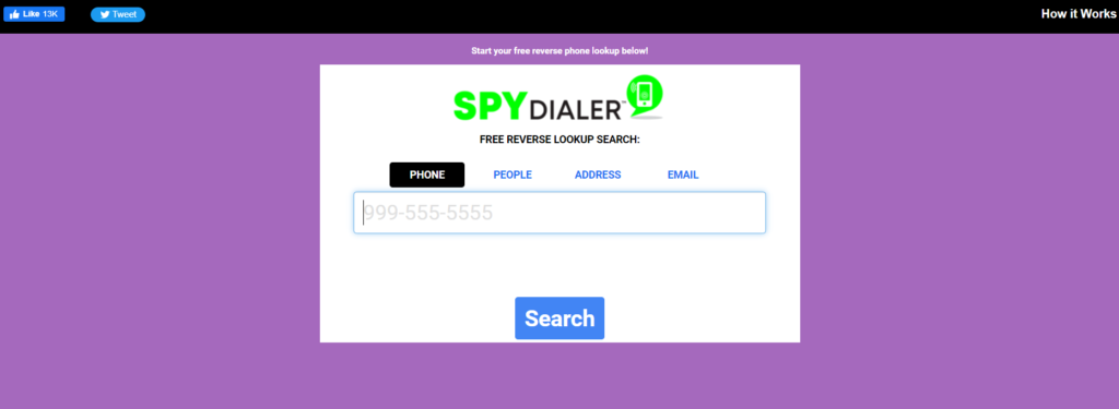 Trang chủ Spy Dialer