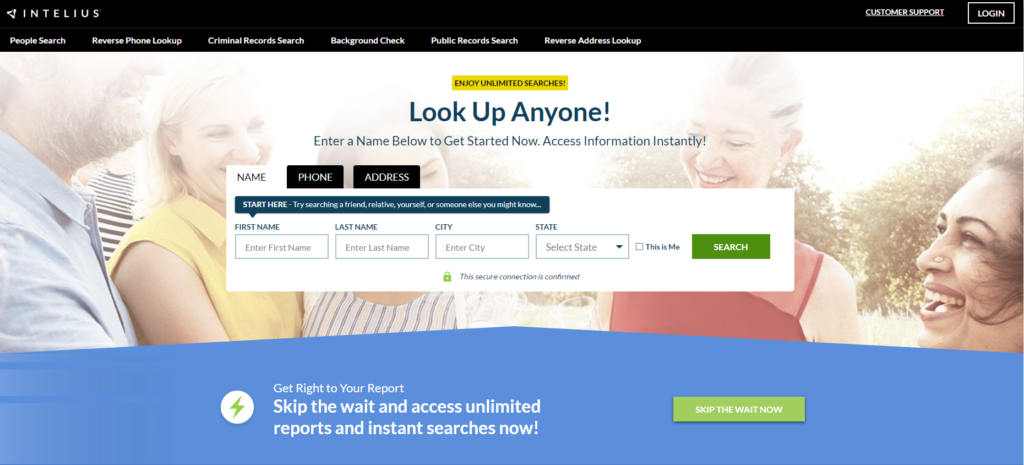 Trang chủ Intelius