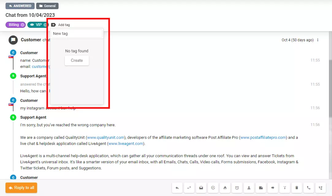 Hình ảnh cho thấy cách tạo thẻ mới trực tiếp bên trong vé