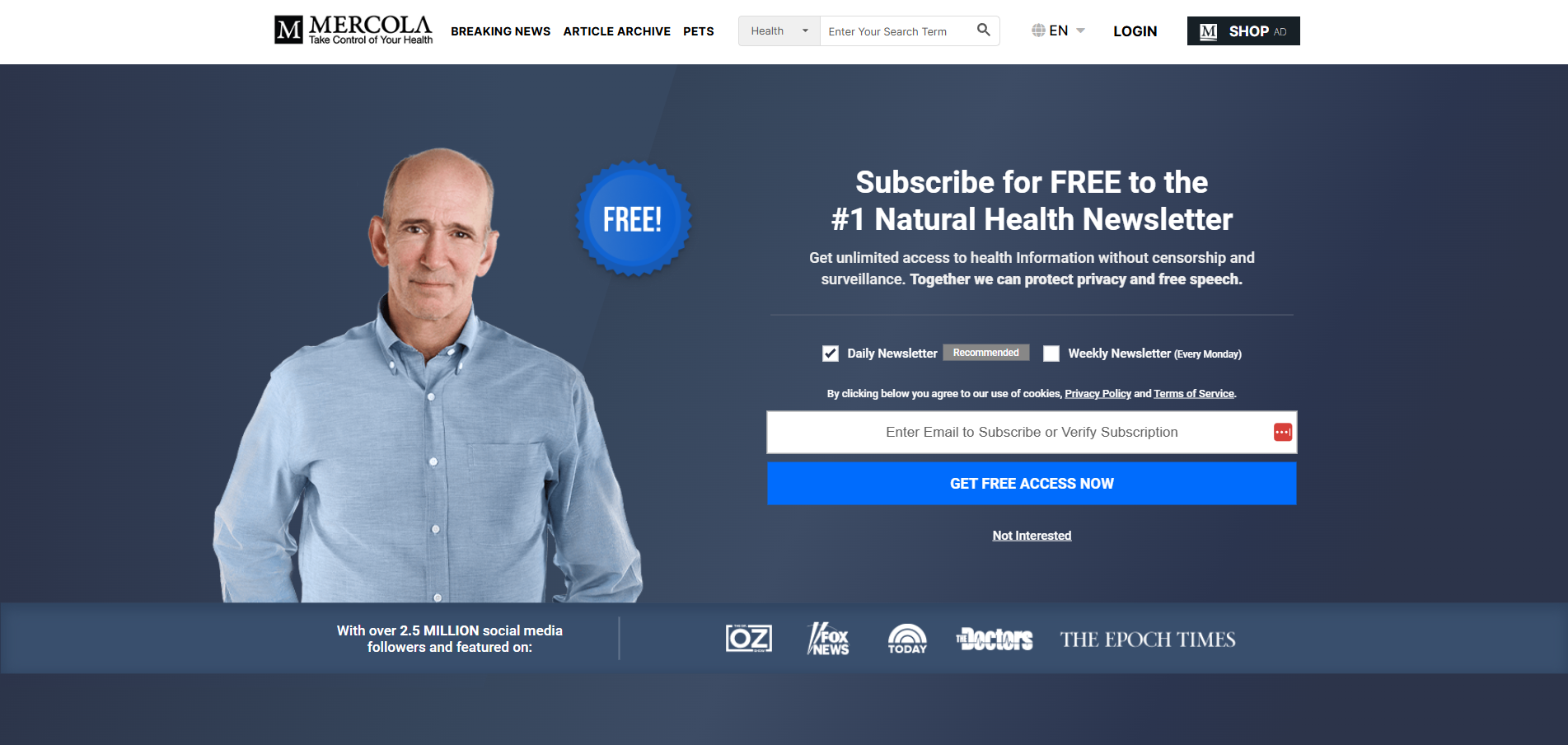 Liên Hệ Bộ Phận Hỗ Trợ Mercola