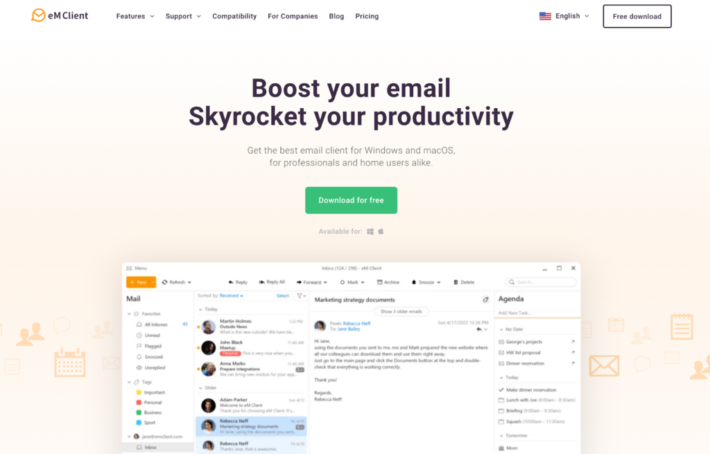 Trang chủ eM Client