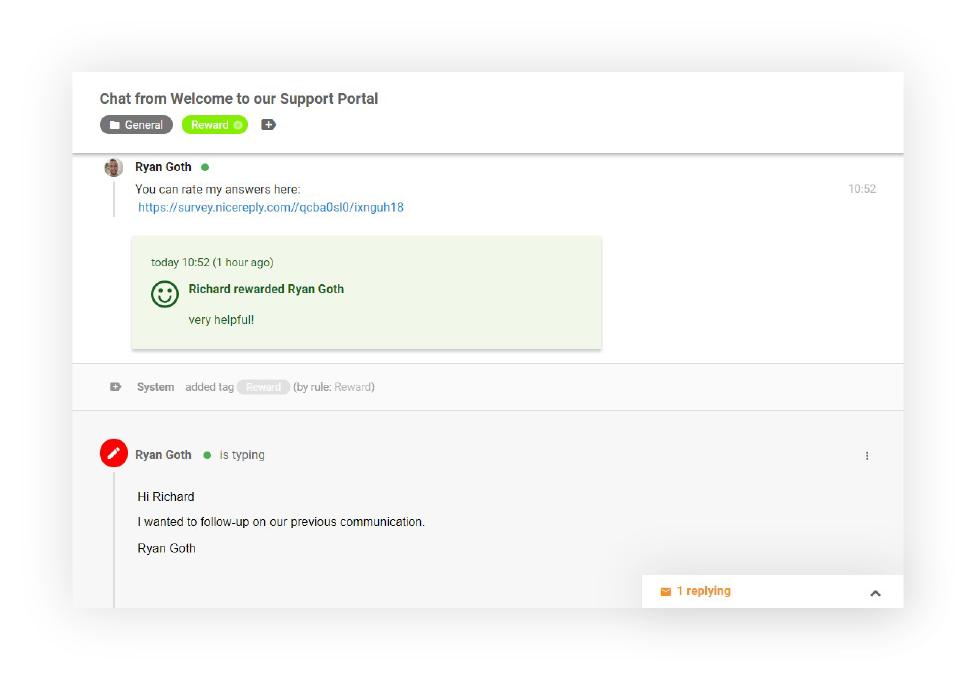 Xếp hạng đại lý trong LiveAgent