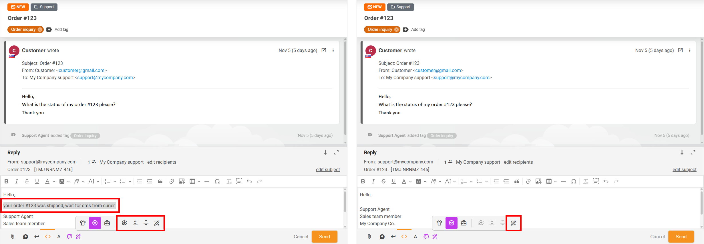 Cách sử dụng Trợ Lý Cải Thiện Câu Trả Lời AI
