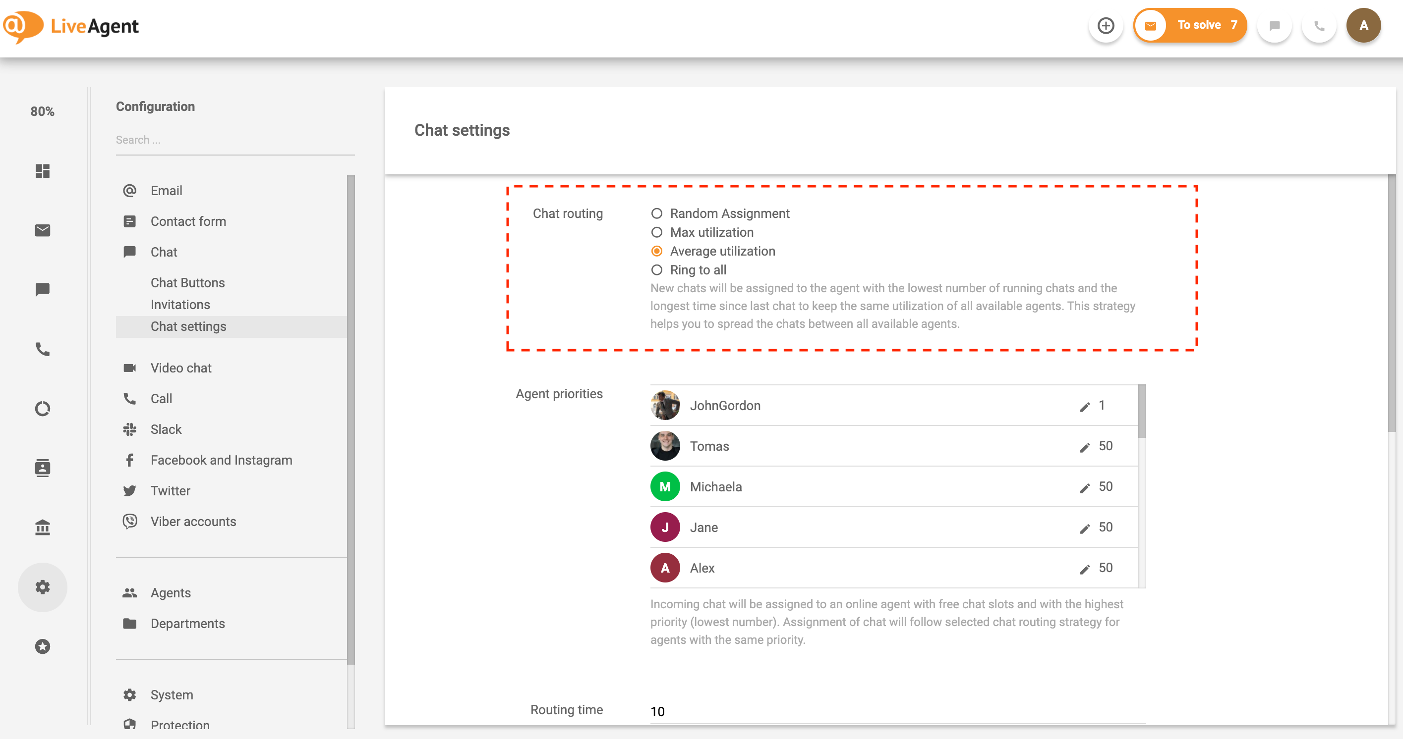 Phân phối ticket tự động và định tuyến trò chuyện