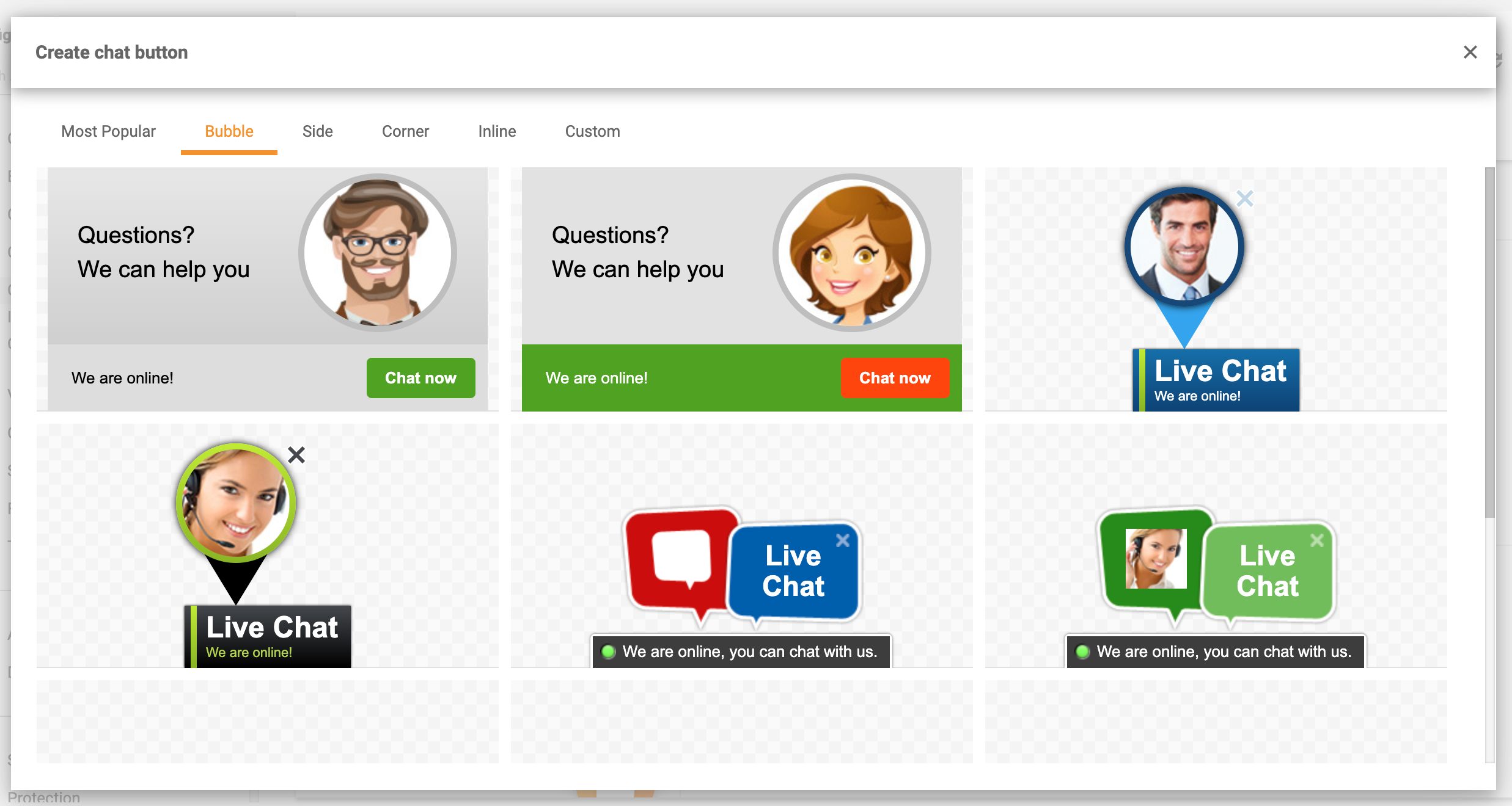 Nút chat bong bóng