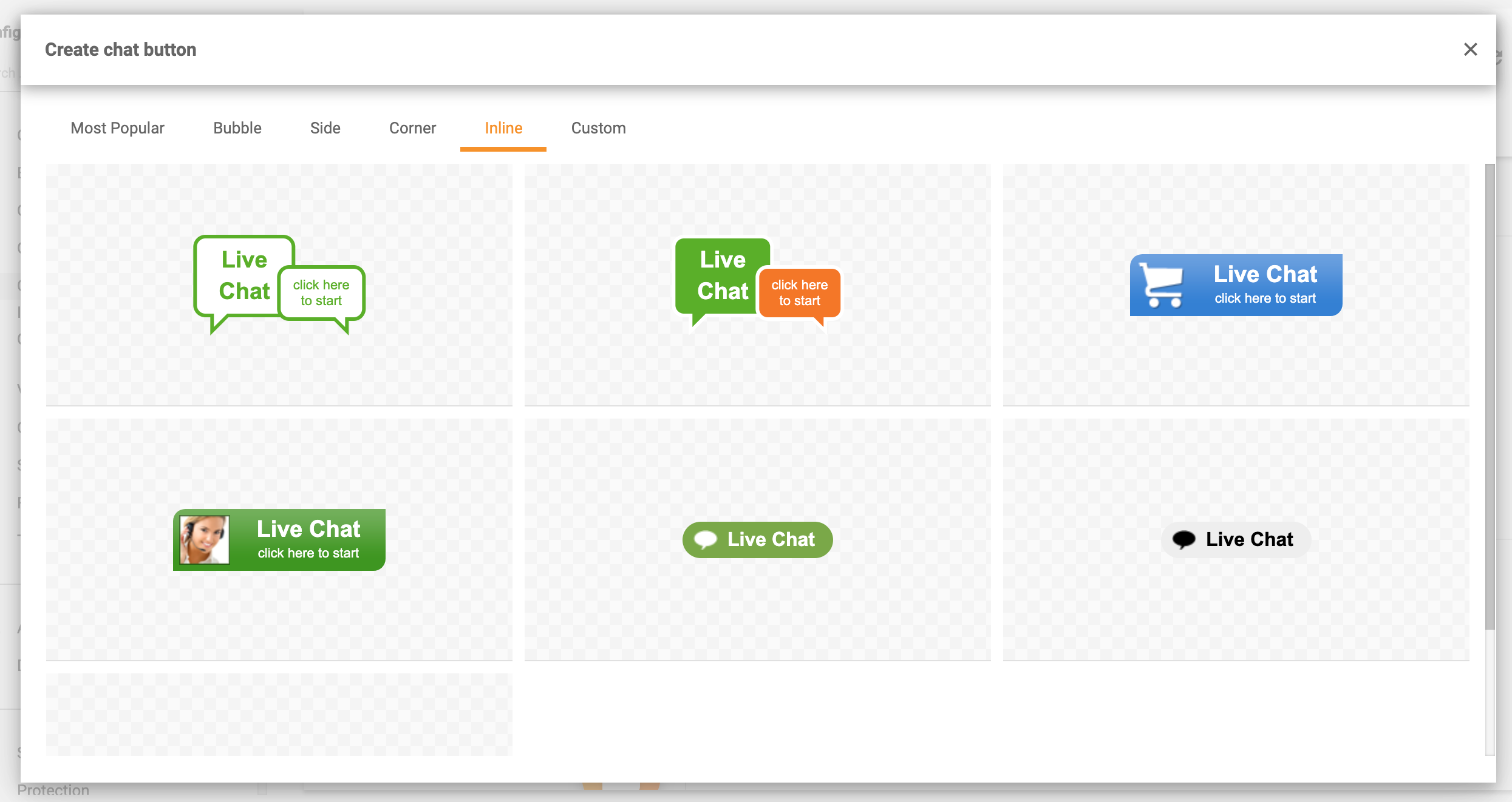 Nút chat nội tuyến