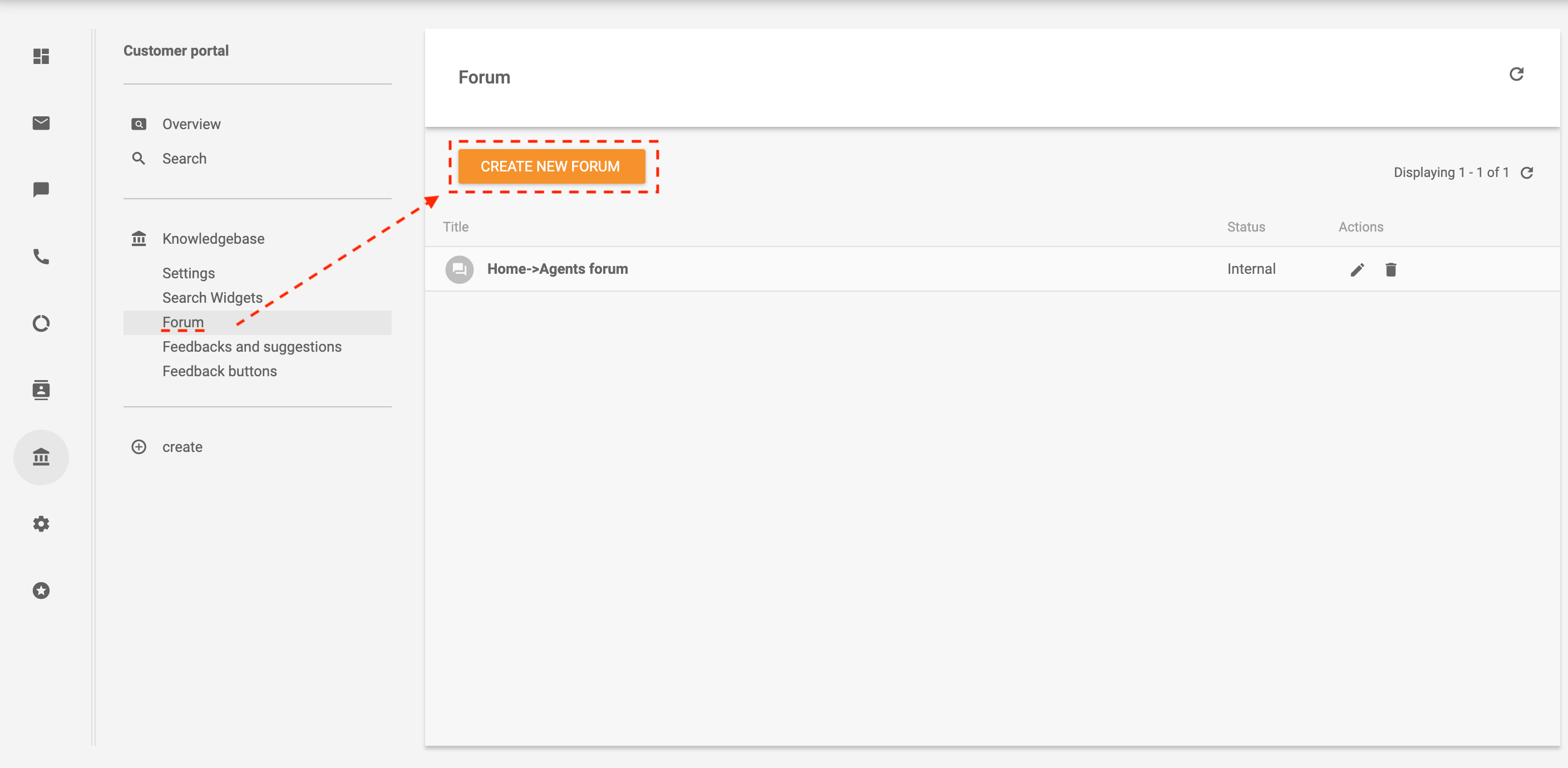 Tạo diễn đàn trong LiveAgent