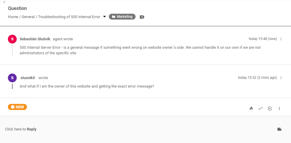 Vé diễn đàn khách hàng trong LiveAgent