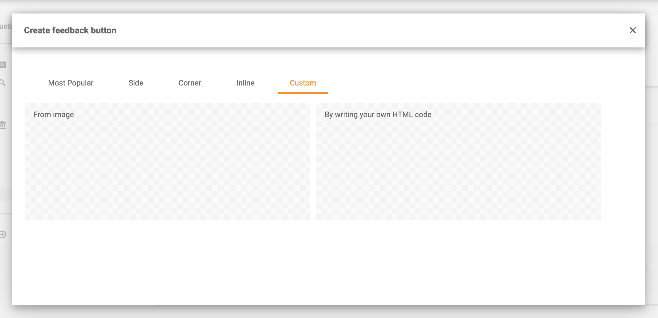 Nút phản hồi tùy chỉnh