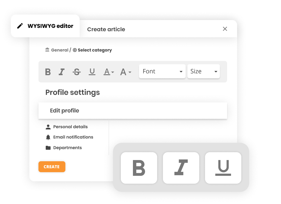 Mô phỏng trình soạn thảo WYSIWYG